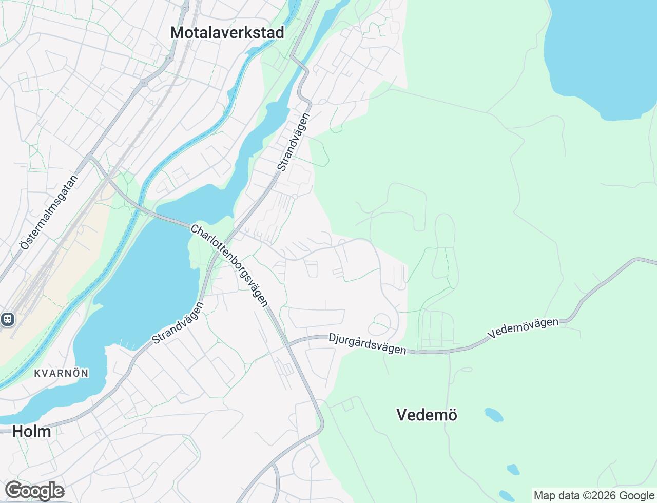 Karta över Lustigkullevägen 34C i 47 Motala