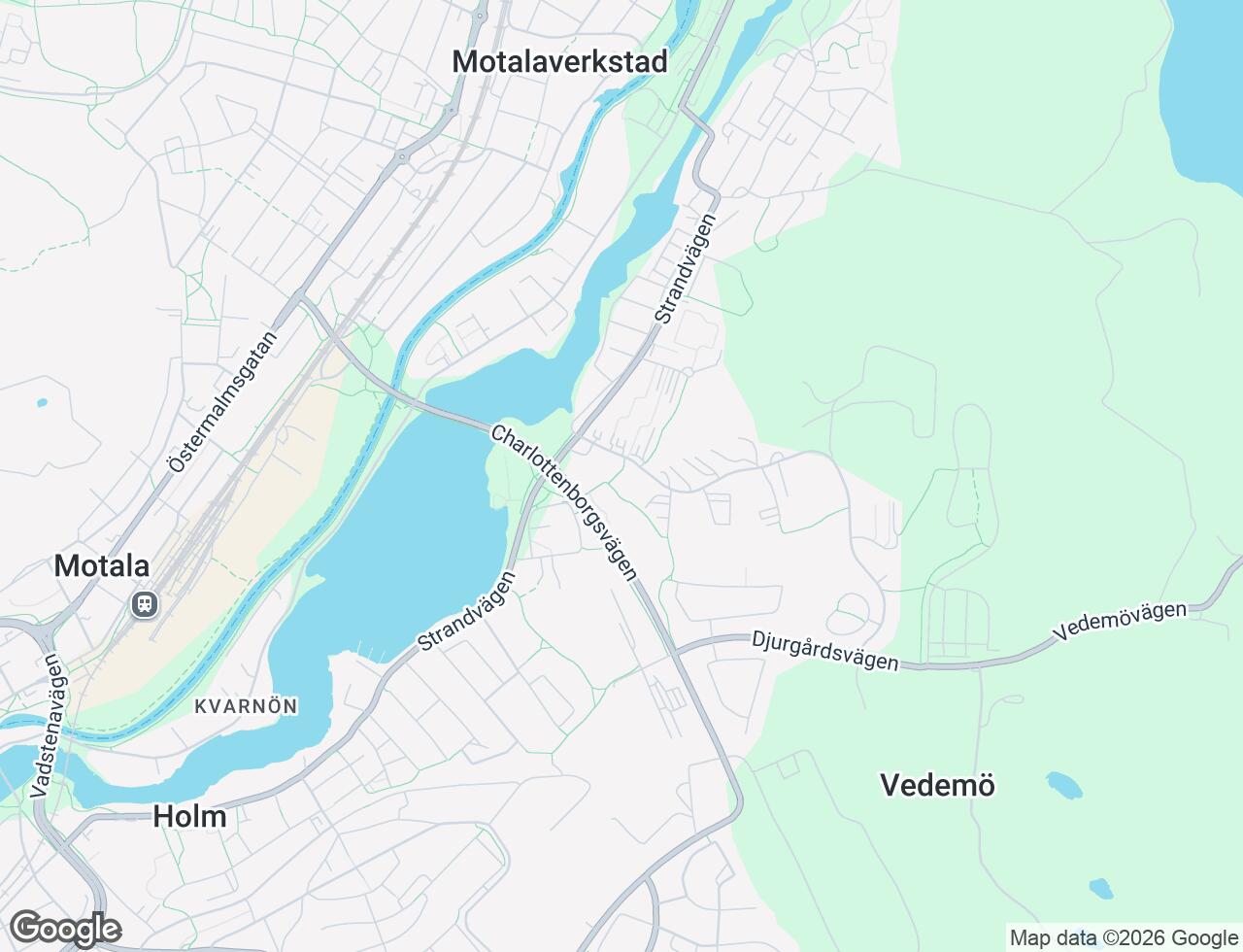 Karta över Lustigkullevägen 6B i 47 Motala