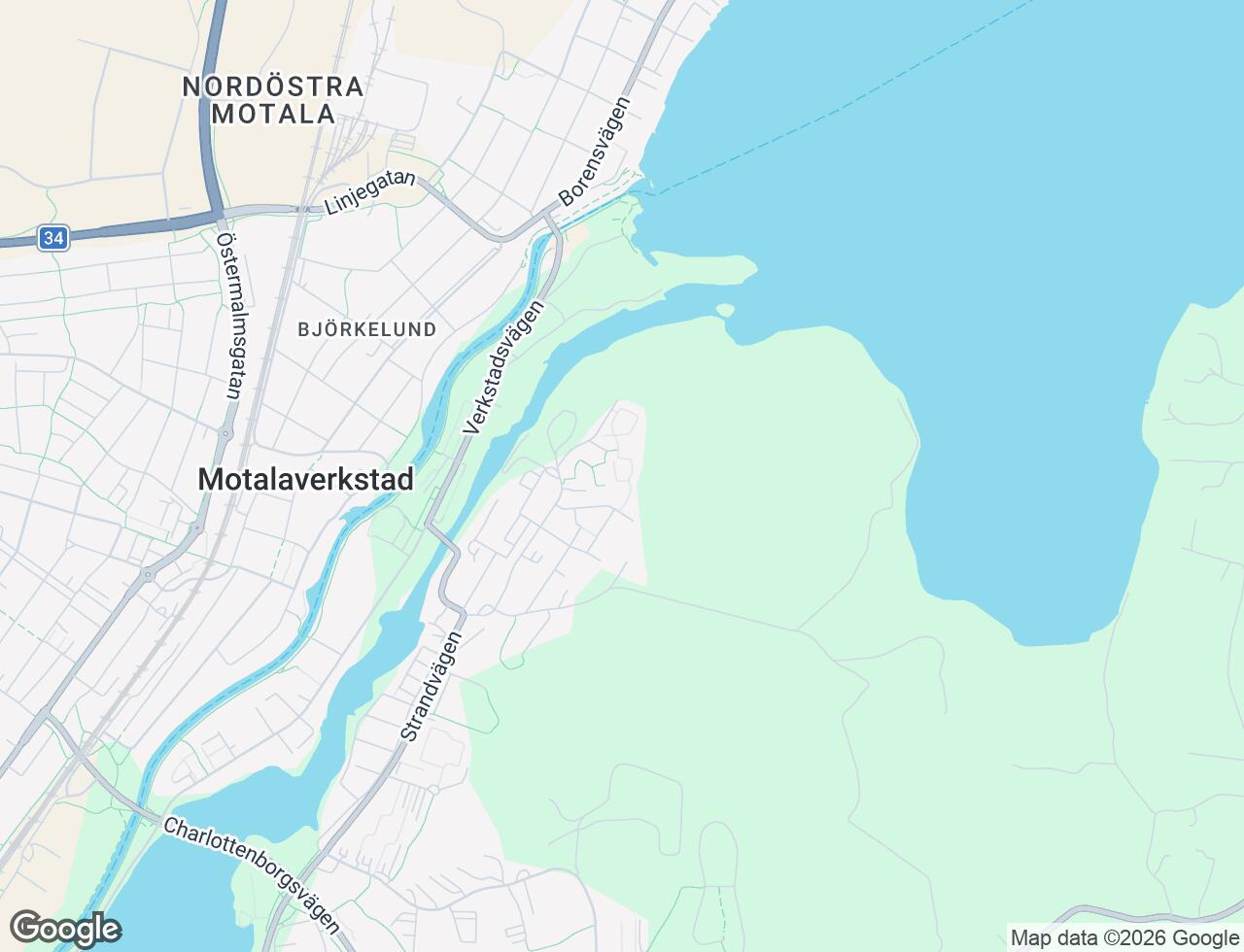Karta över Torpavägen 60 i 46 Motala