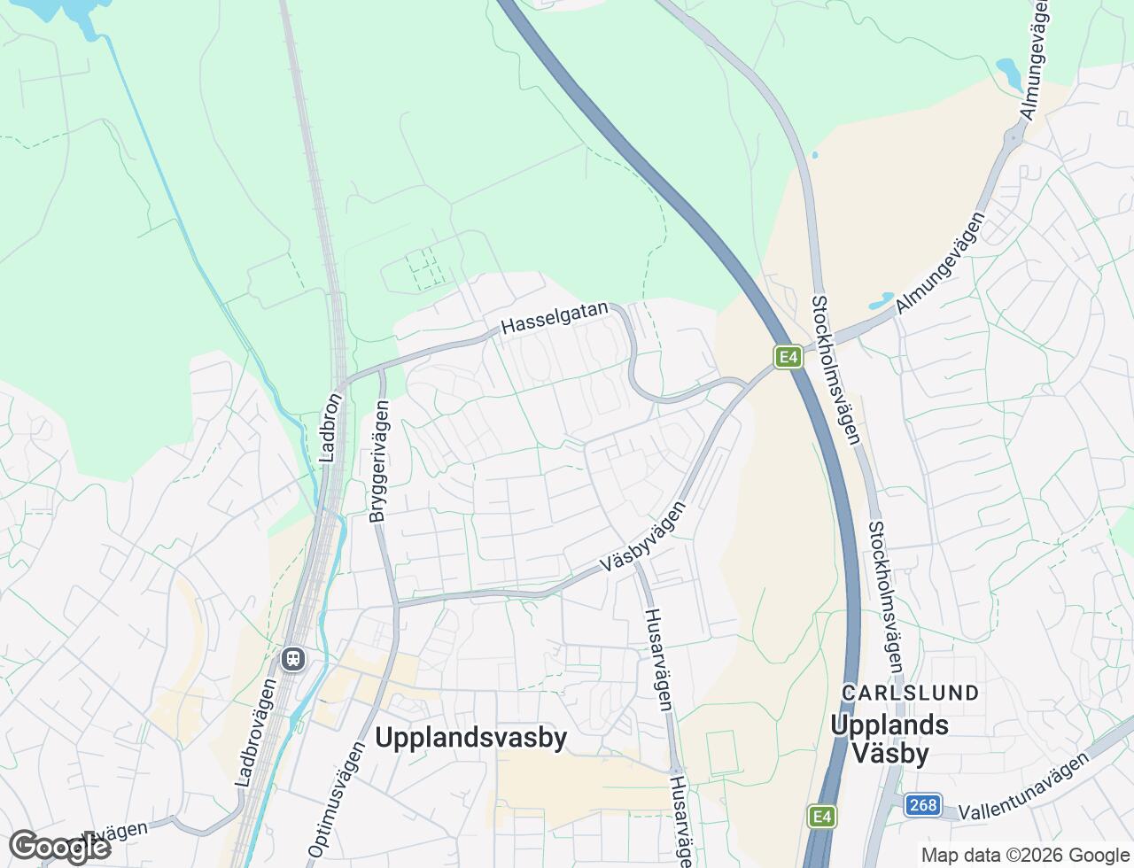 Karta över Mandelgatan 6 i 36 Upplands Väsby