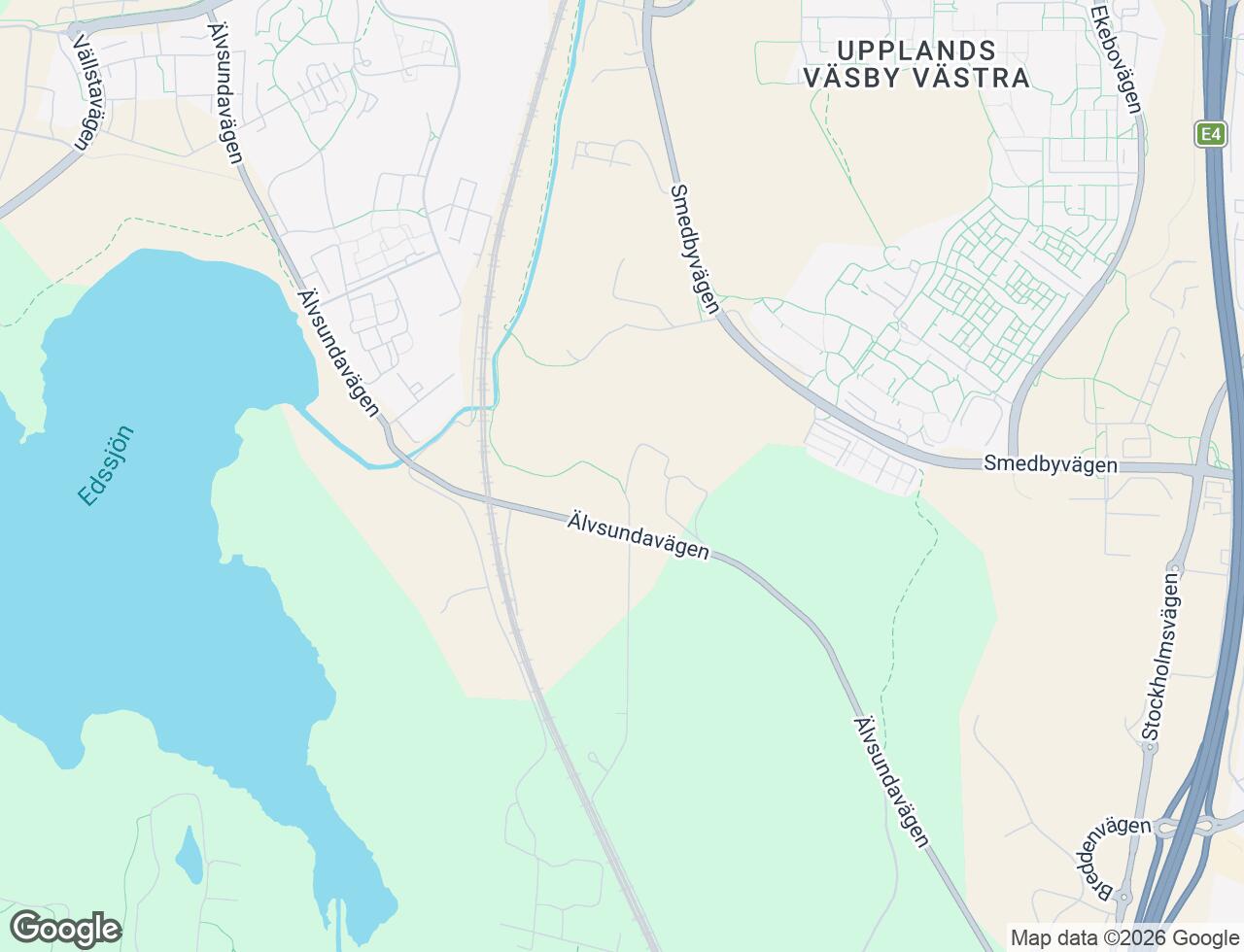 Karta över Älvsundavägen 2 i 91 Upplands Väsby