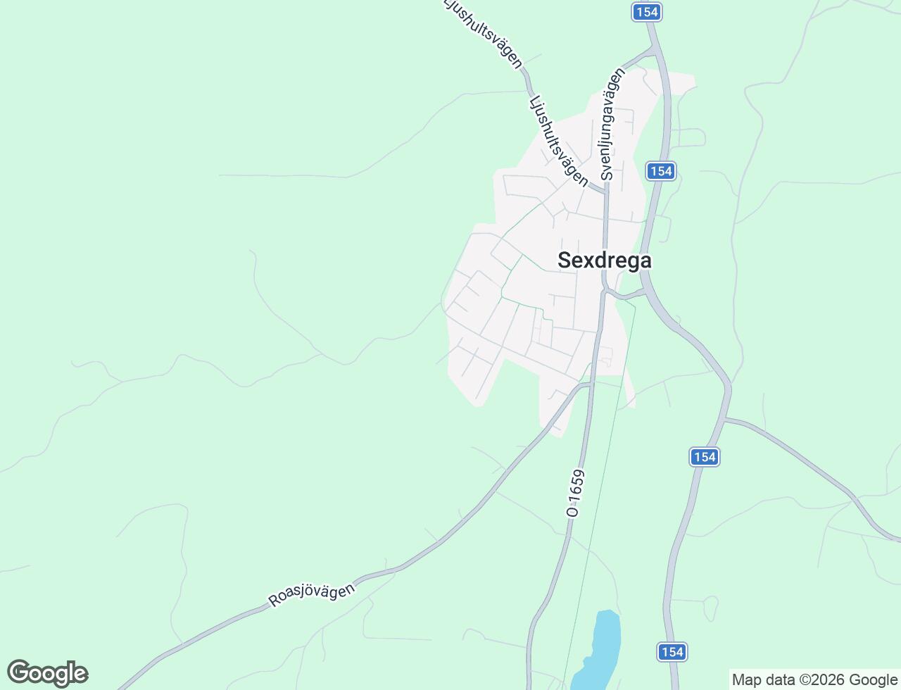 Karta över Ugglevägen 14A i 77 Sexdrega