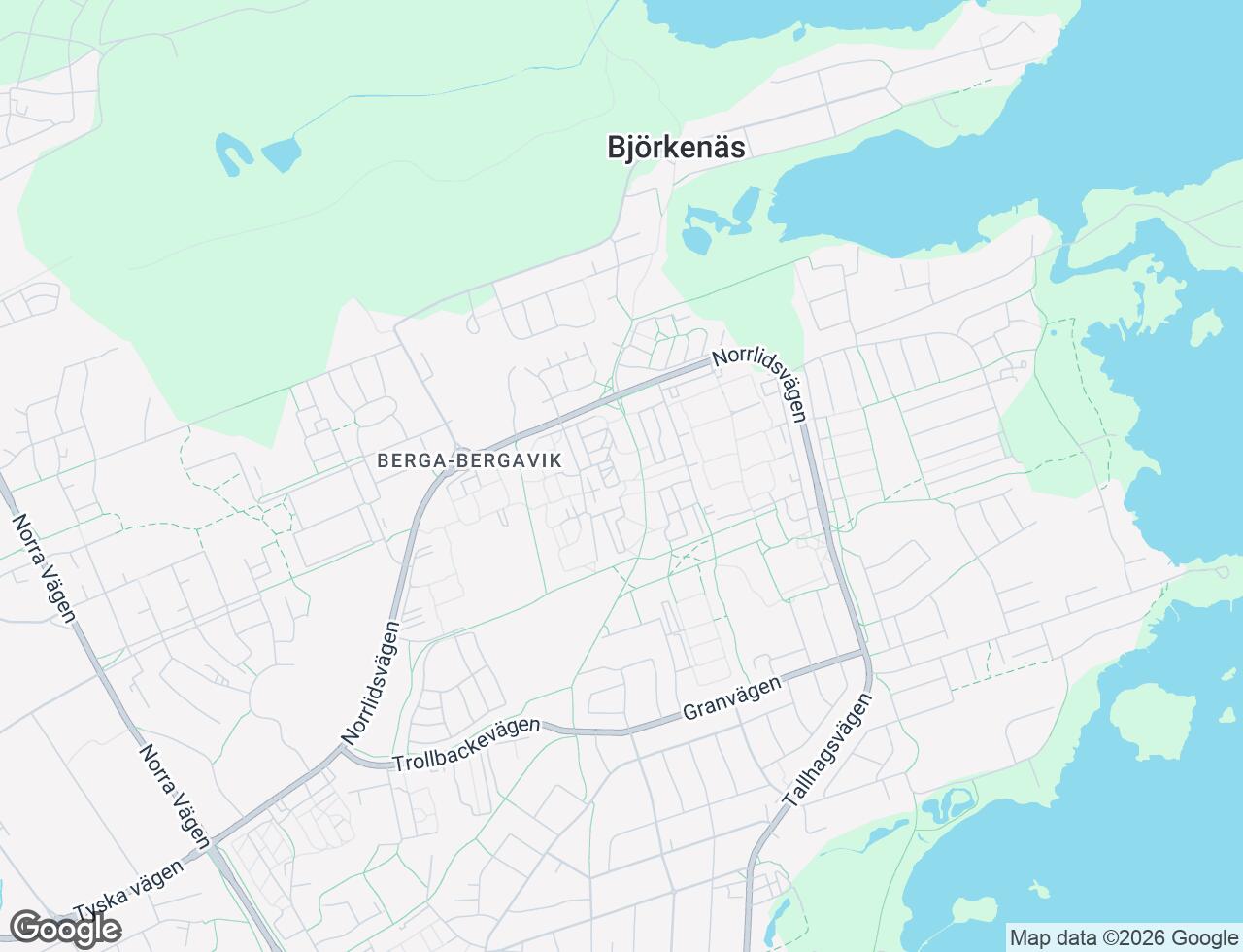 Karta över Två Systrars väg 9A i 57 Kalmar