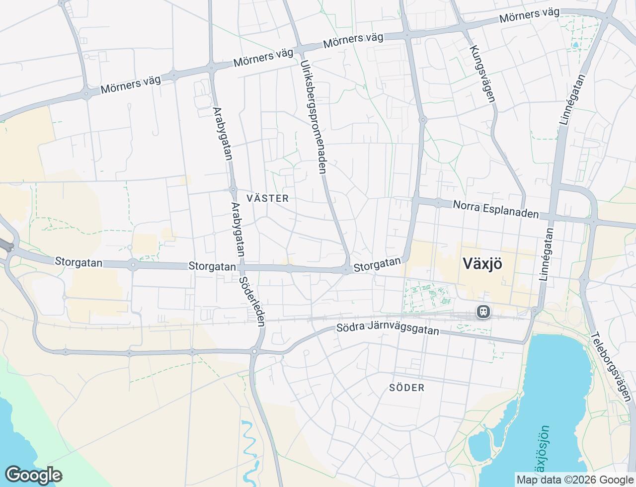 Karta över Wieselgrensgatan 5A i 36 Växjö