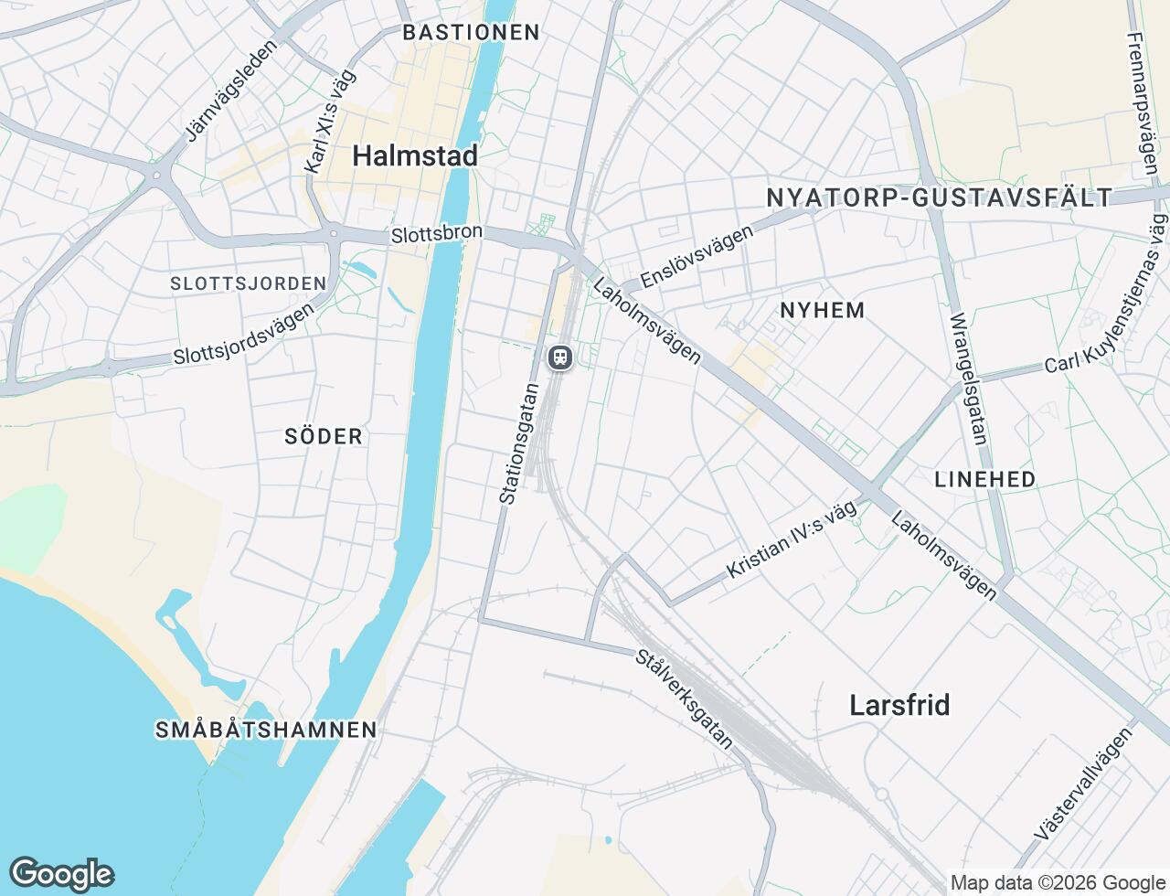 Karta över Bolmensgatan 17 i 66 Halmstad