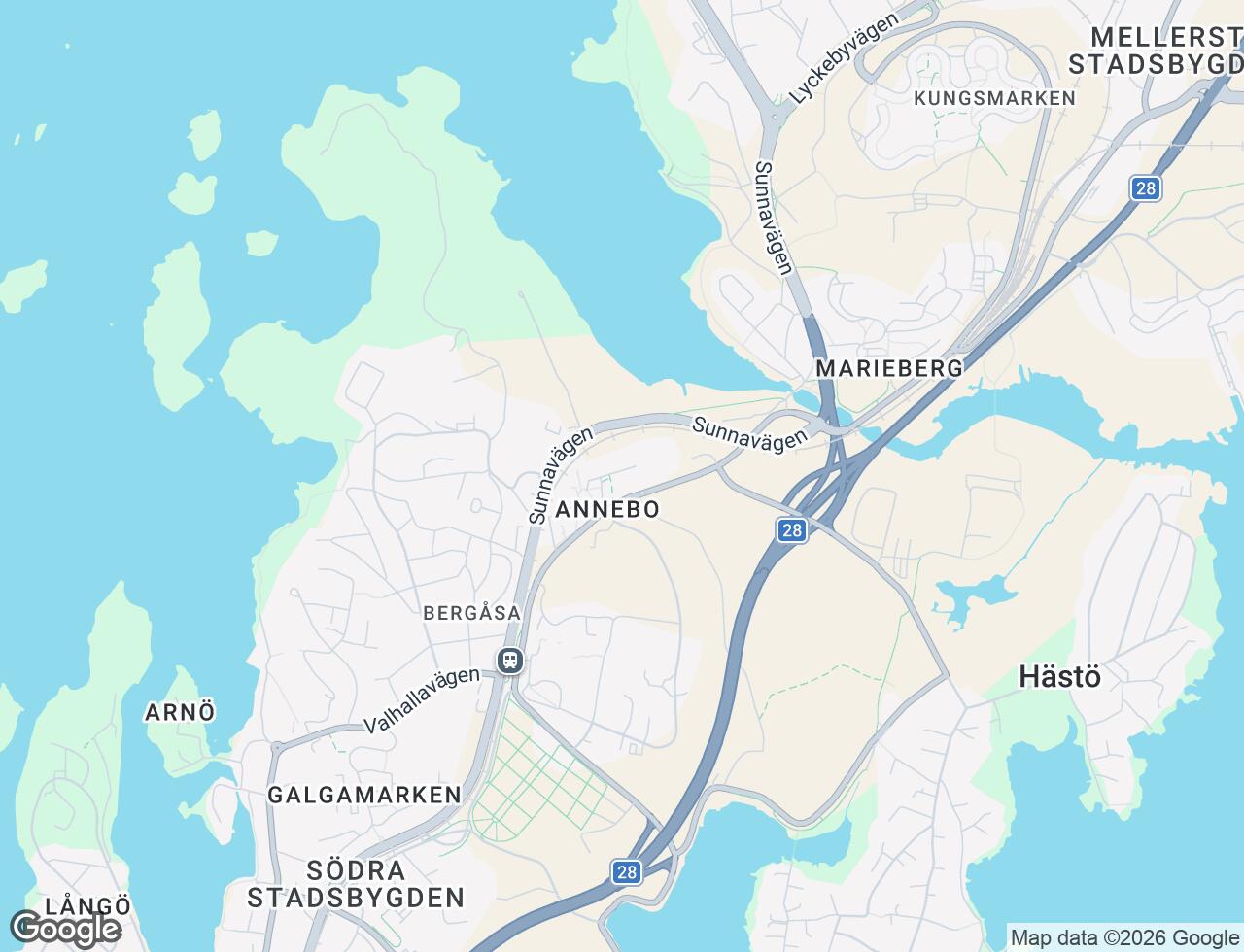 Karta över Annebovägen 4C i 41 Karlskrona