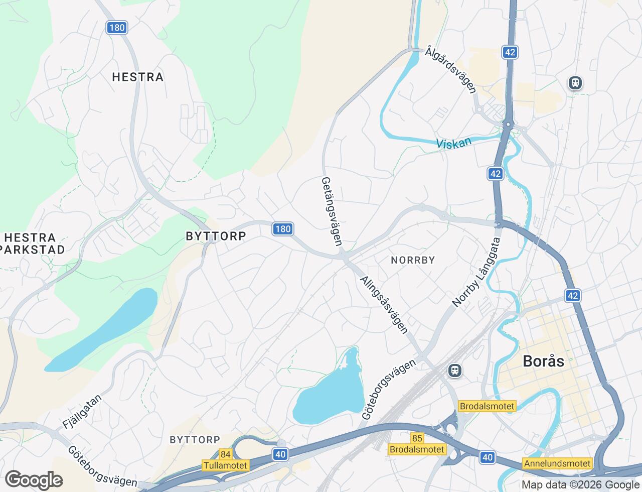 Karta över Alingsåsvägen 66 i 67 Borås