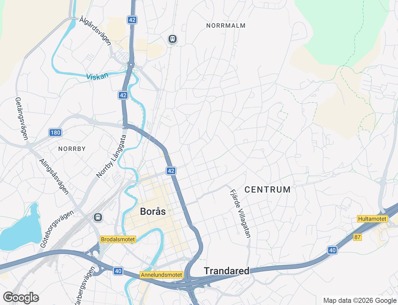 Karta över Engelbrektsgatan 8 i 36 Borås