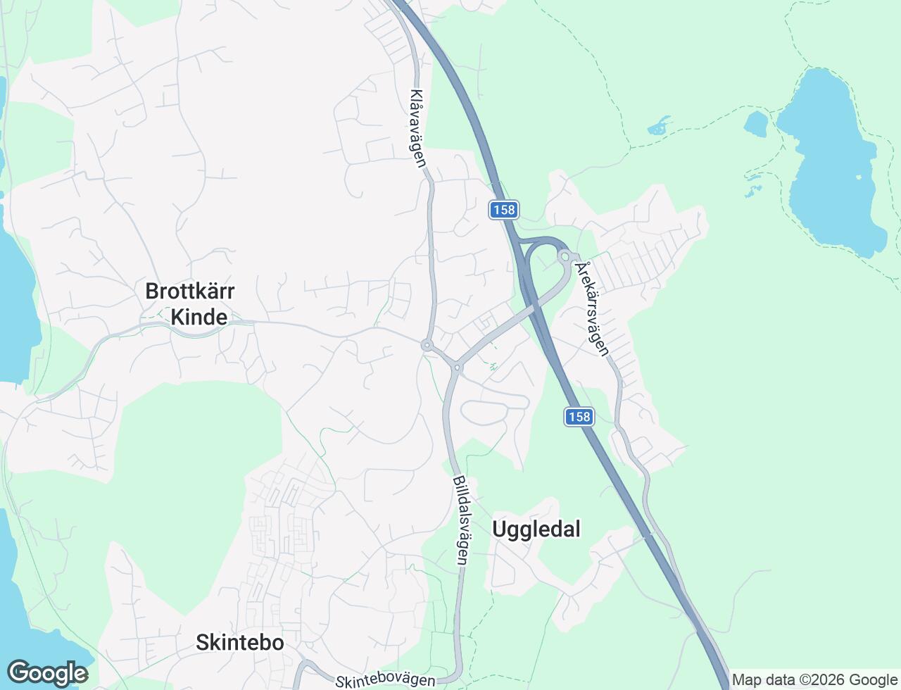 Karta över Kunga-Amandas Gränd 4 i 57 Hovås
