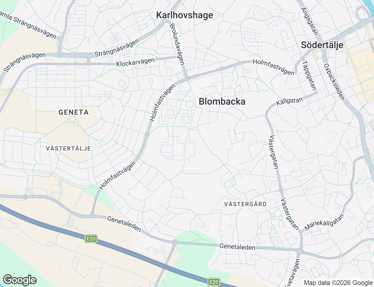 Karta över Brolundavägen 37 i 60 Södertälje