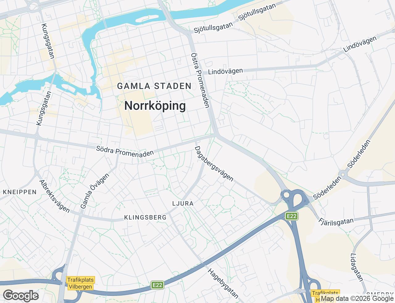 Karta över Dagsbergsvägen 4A i 50 Norrköping