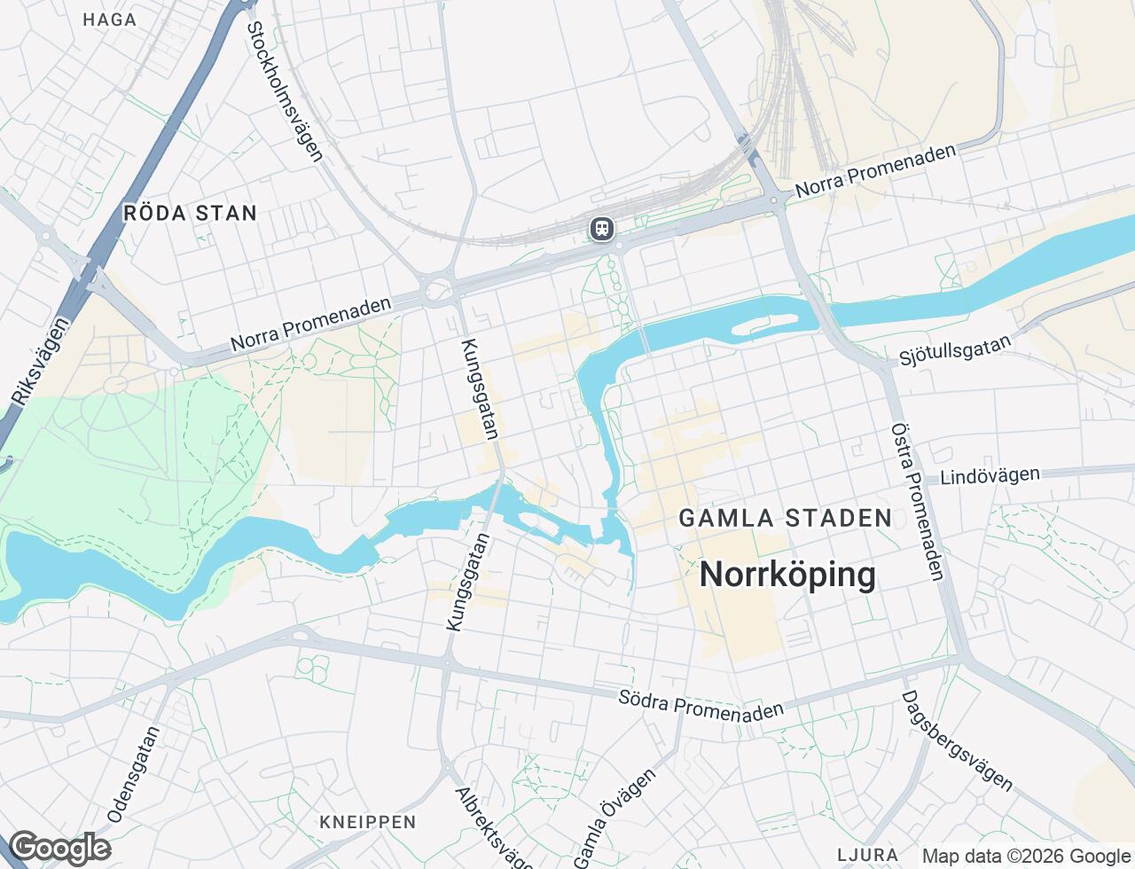 Karta över Garvaregatan 15 i 21 Norrköping