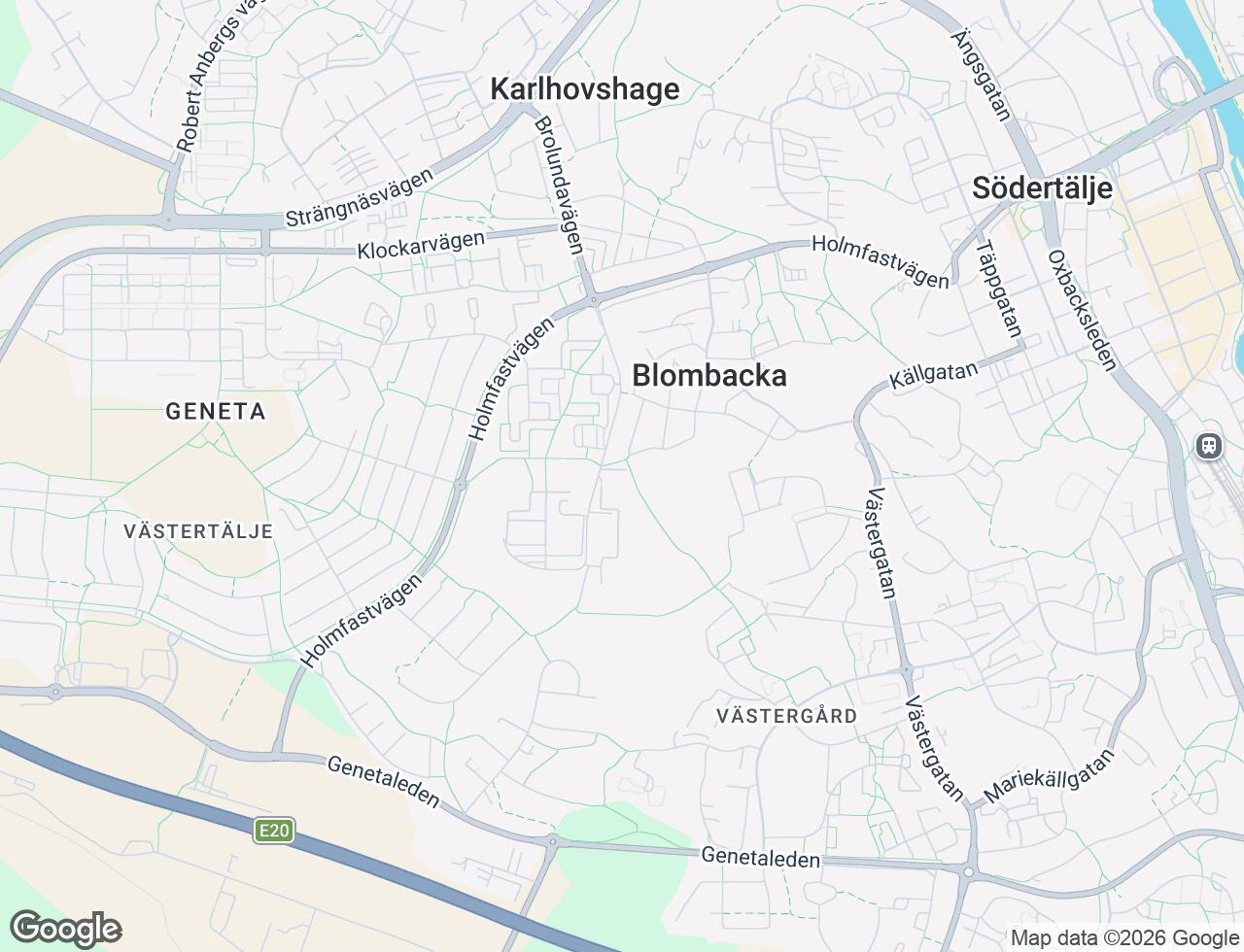 Karta över Myrstigen 2 i 60 Södertälje