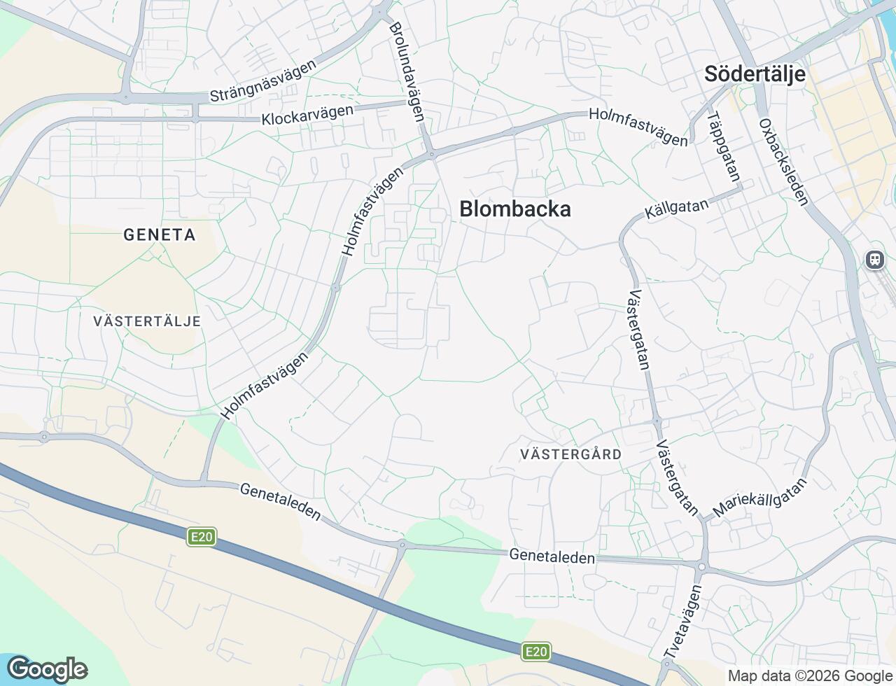 Karta över Myrstigen 15 i 60 Södertälje