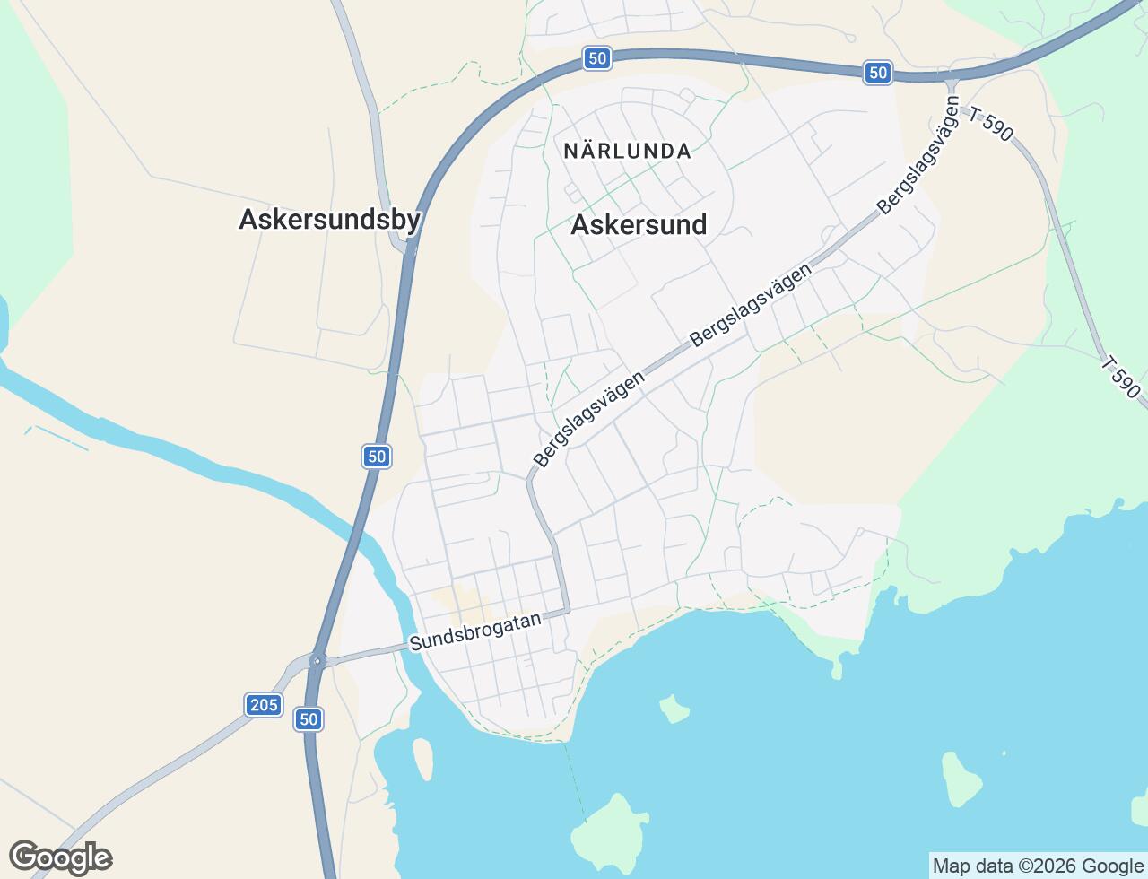 Karta över Borgmästargatan 1 i 31 Askersund
