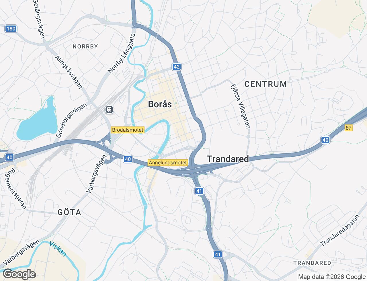 Karta över Österlånggatan 65 i 37 Borås