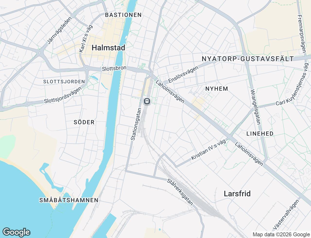 Karta över Bolmensgatan 13 i 66 Halmstad