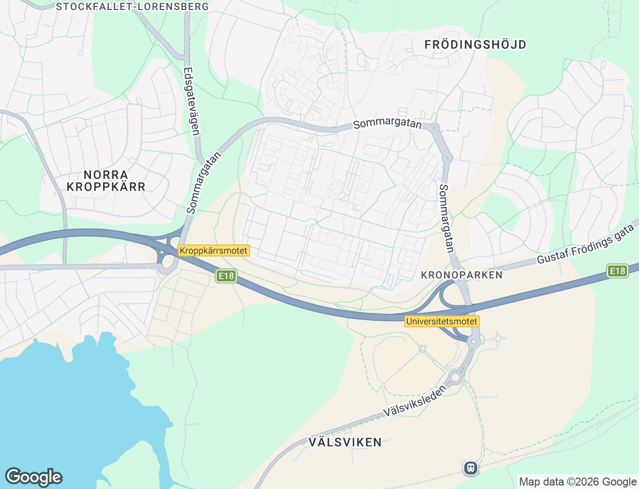 Karta över Fagottgatan 36 i 33 Karlstad