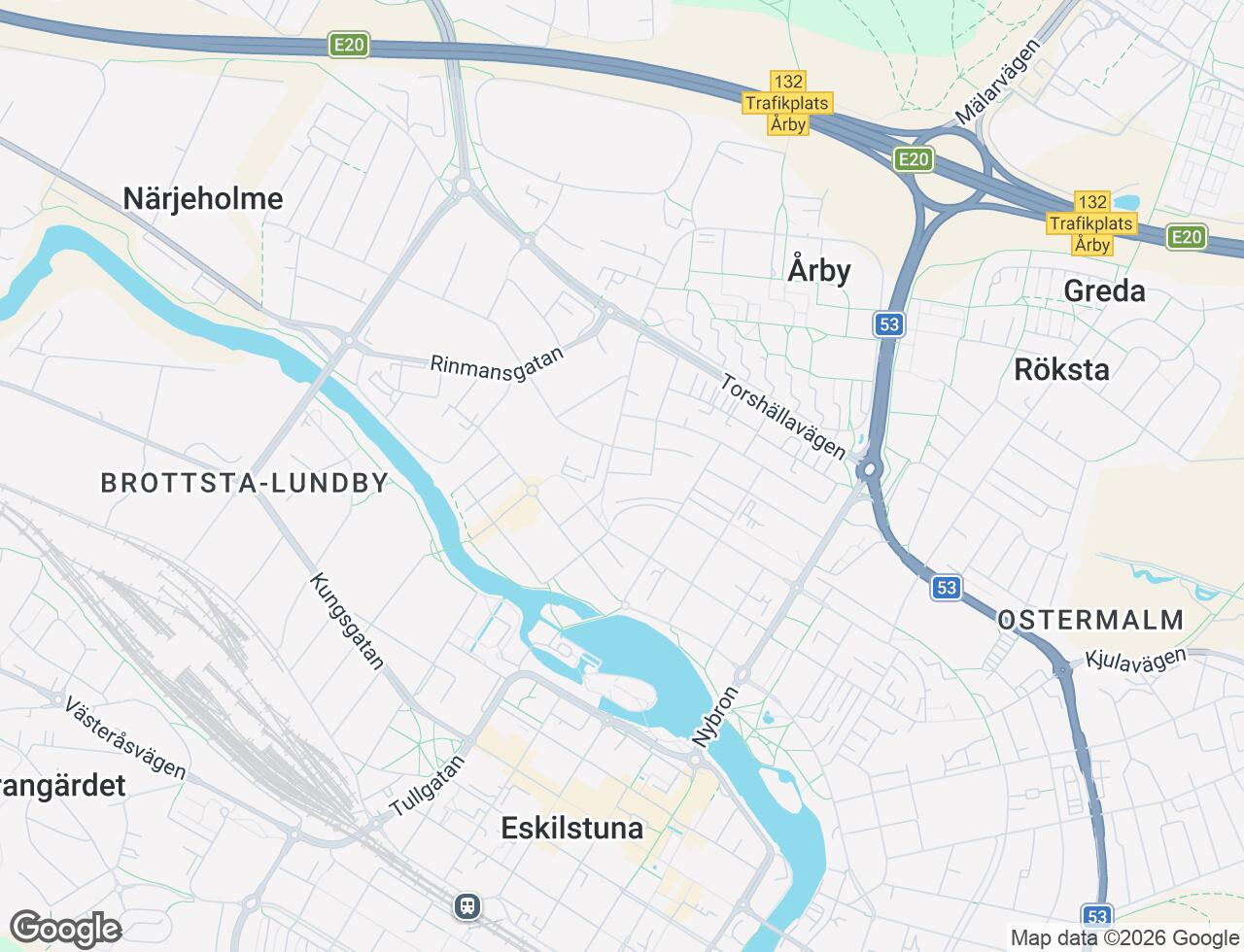 Karta över Frugärdesgatan 2D i 60 Eskilstuna