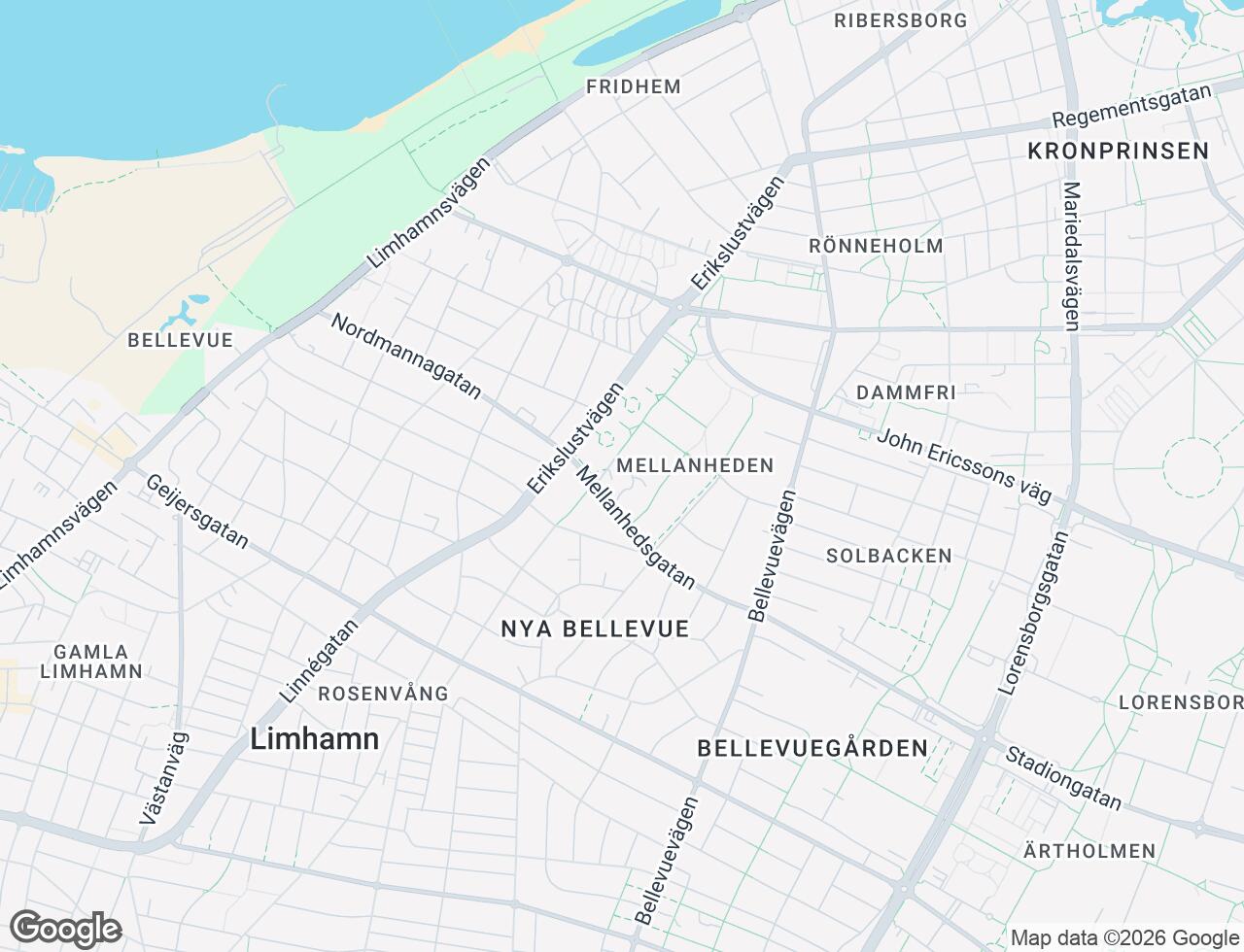 Karta över Mellanhedsgatan 26C i 73 Malmö