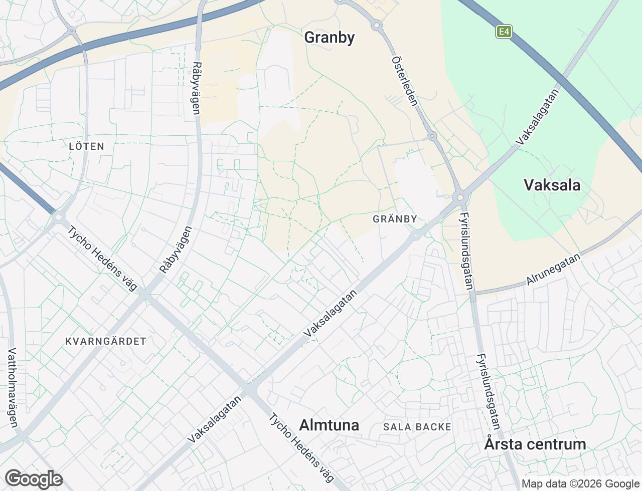 Karta över Solskensgatan 10 i 31 Uppsala