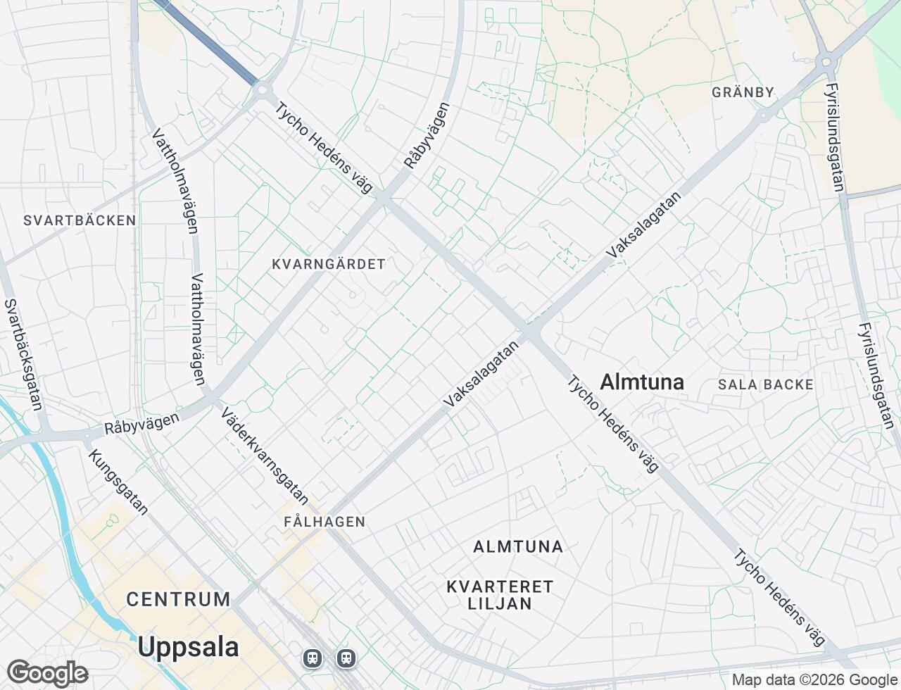 Karta över Kvarnängsgatan 41 i 20 Uppsala