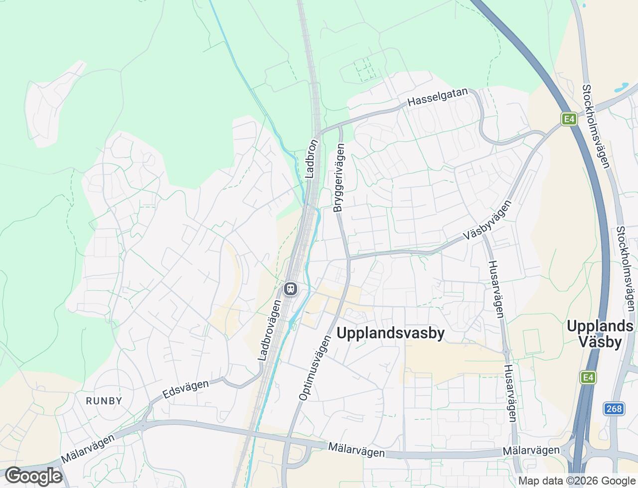 Karta över Lergropsvägen 9 i 39 Upplands Väsby