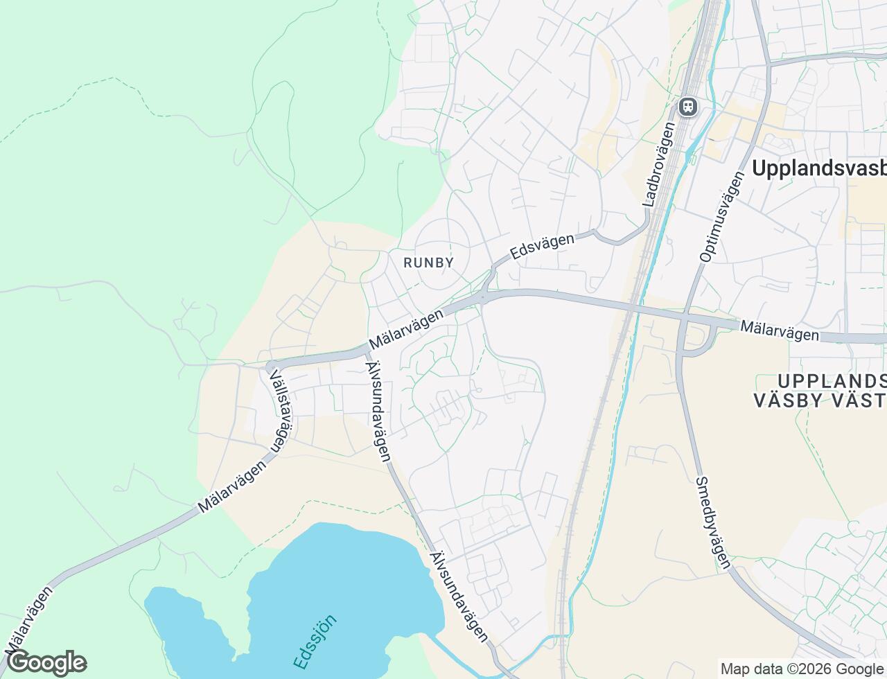 Karta över Prästgårdsvägen 10D i 41 Upplands Väsby