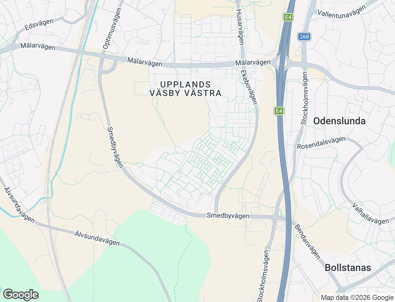 Karta över Sadelgatan 290 i 72 Upplands Väsby