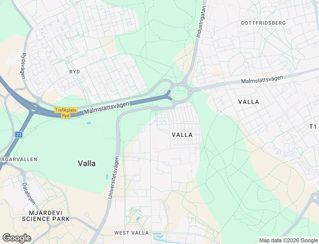 Karta över Colonia studentbostäder i 9A