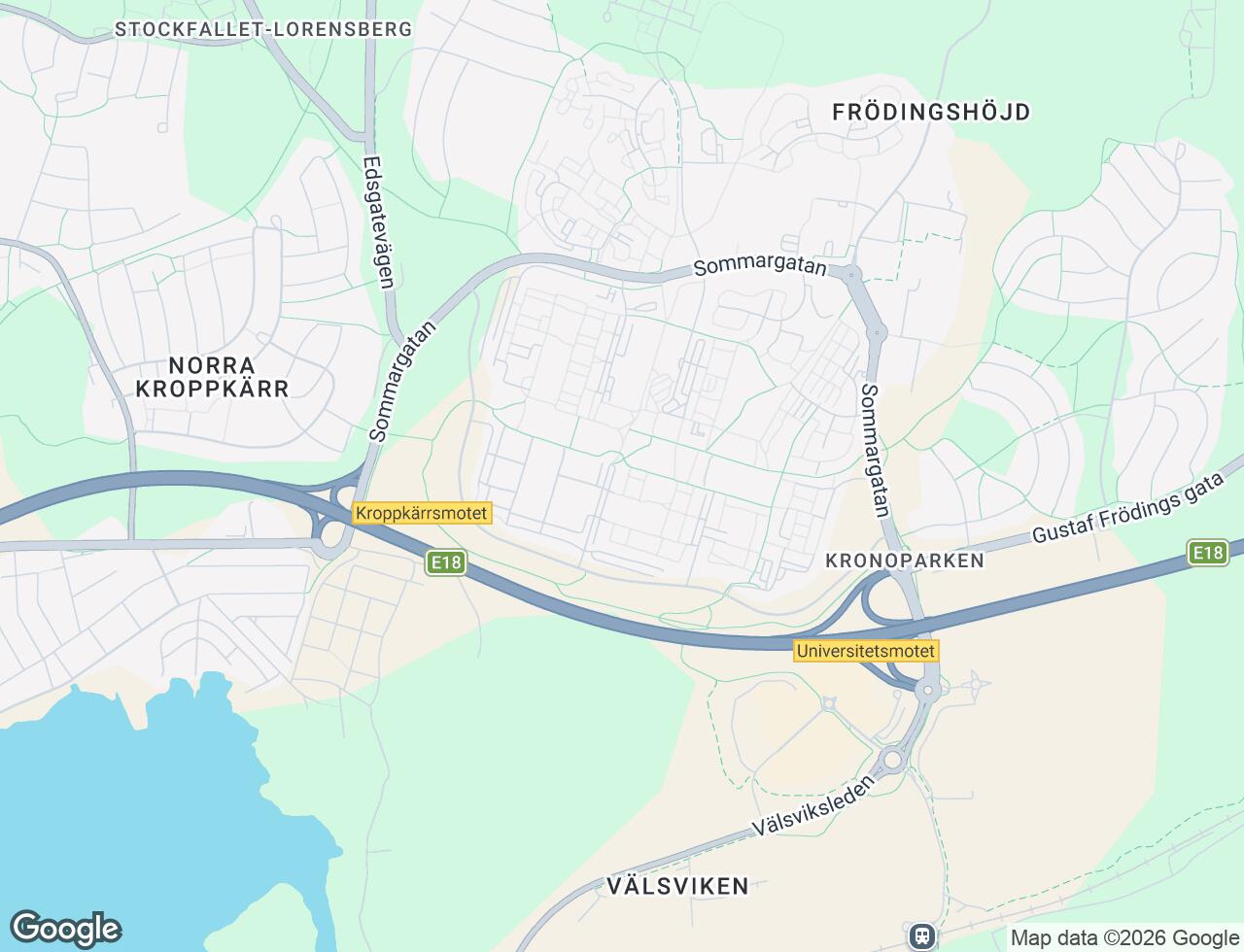 Karta över Fagottgatan 64 i 33 Karlstad