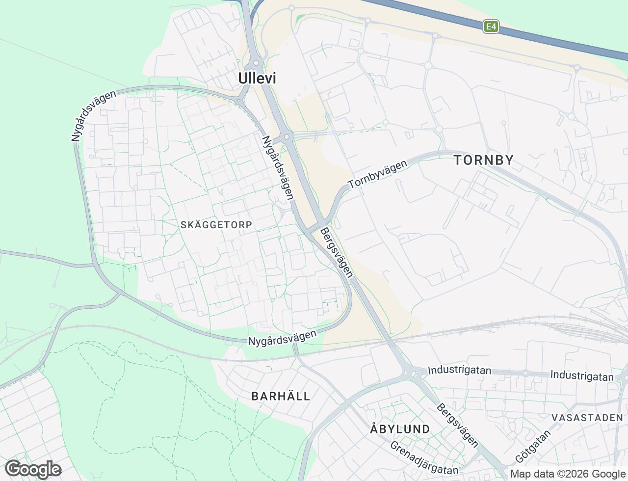 Karta över Nämndemansgården i 43 Linköping