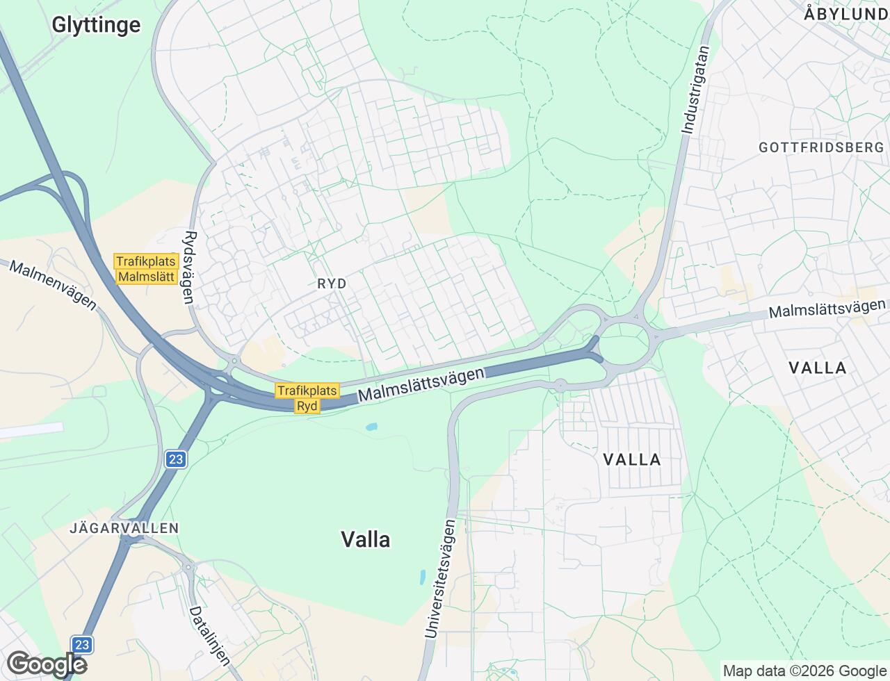 Karta över Rydsvägen 94B i 30 Linköping