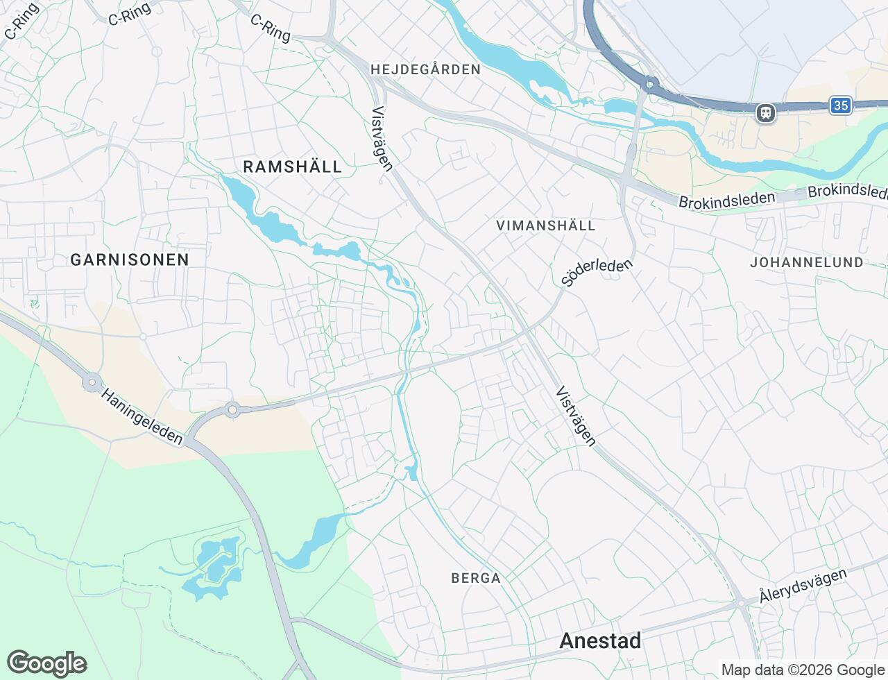 Karta över Prästbolsgatan 30 i 33 Linköping