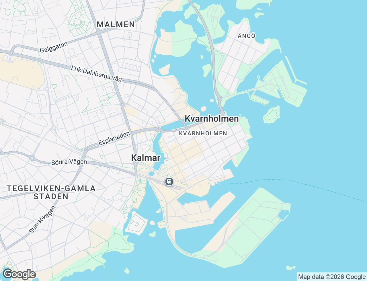 Karta över Fiskaregatan 29 i 48 Kalmar