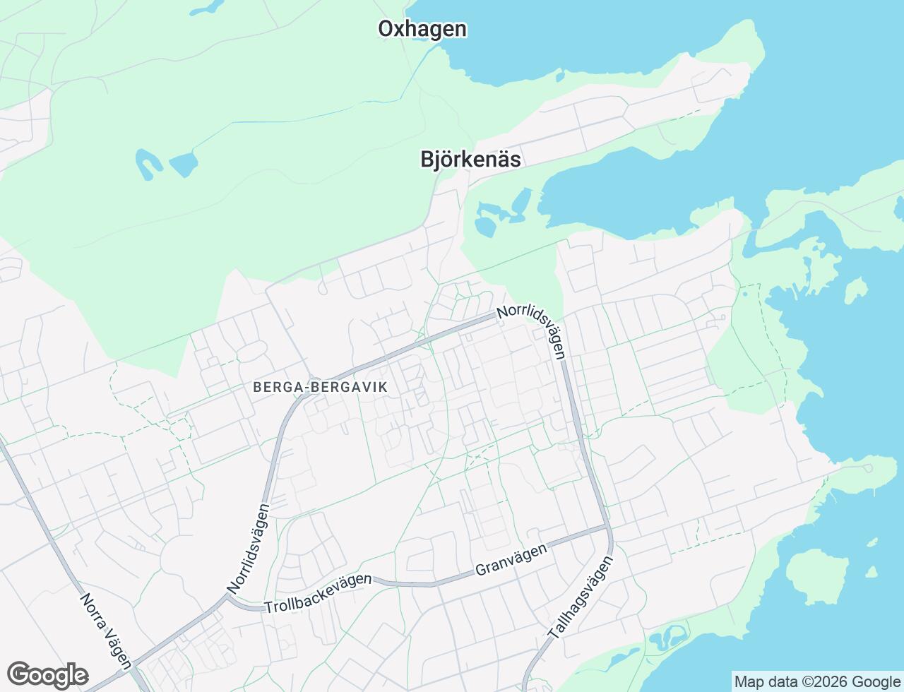 Karta över Två Bröders väg 2A i 58 Kalmar