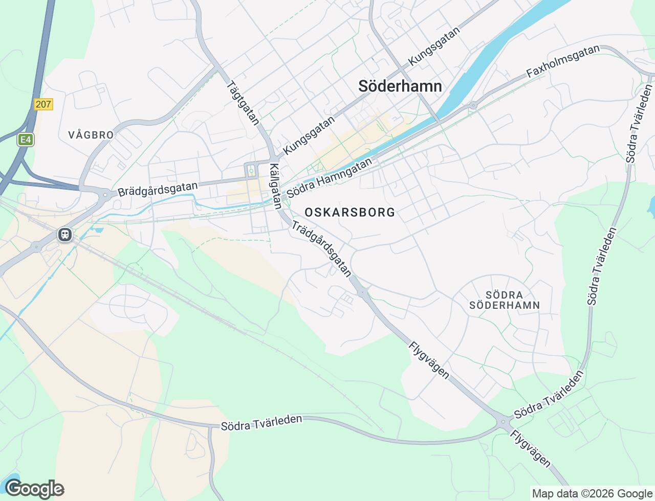 Karta över Trädgårdsgatan 20C i 32 Söderhamn