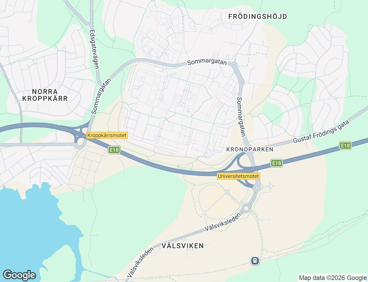 Karta över Flöjtgatan 35 i 33 Karlstad