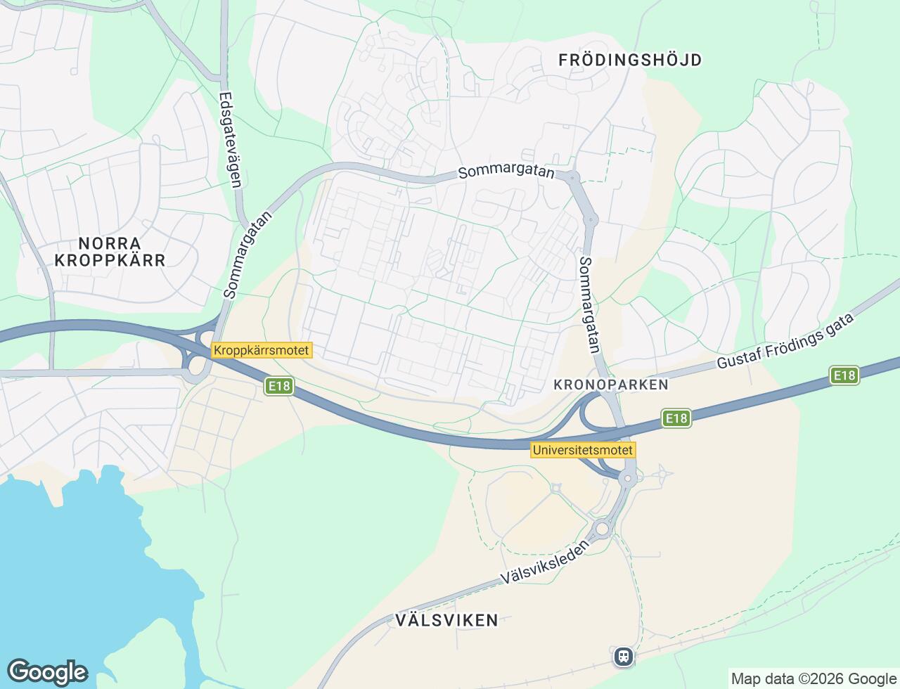Karta över Flöjtgatan 39 i 33 Karlstad