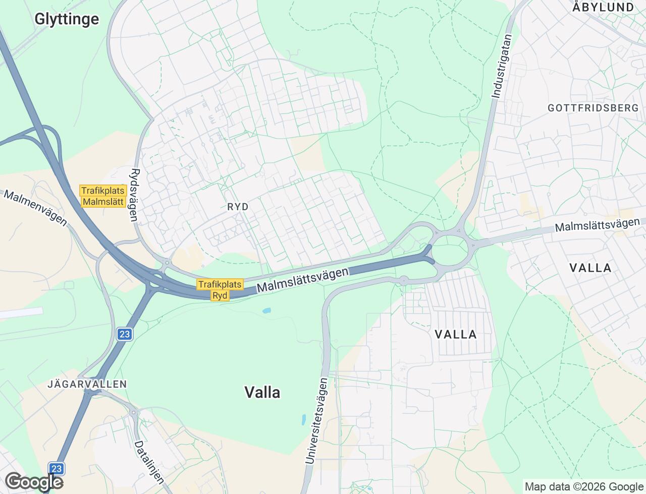 Karta över Rydsvägen 94C i 30 Linköping