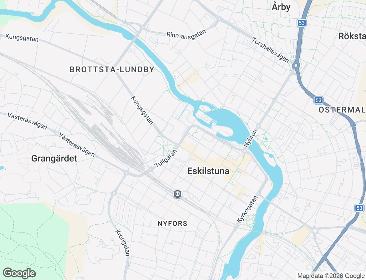 Karta över Tullgatan 7D i 17 Eskilstuna