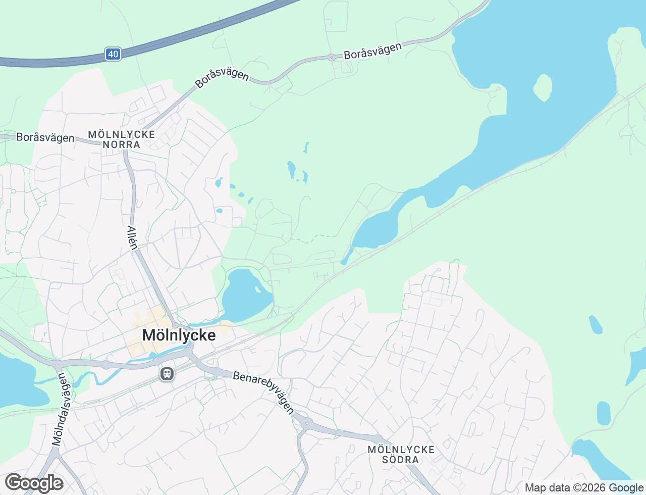 Karta över Mjölnarens v 9 i 35 Mölnlycke