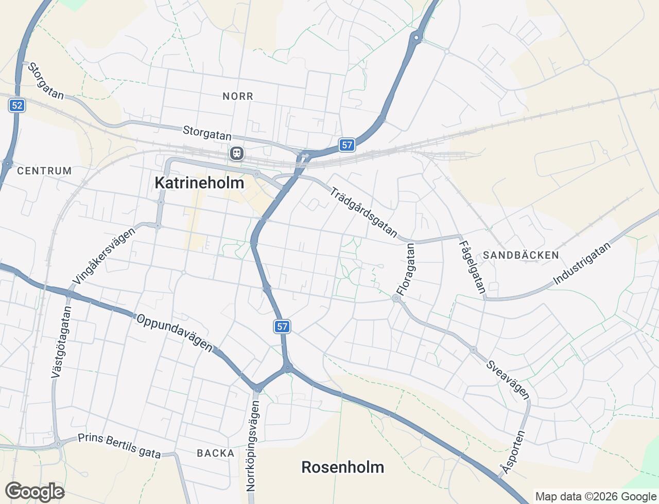 Karta över Djulögatan 67B i 31 Katrineholm