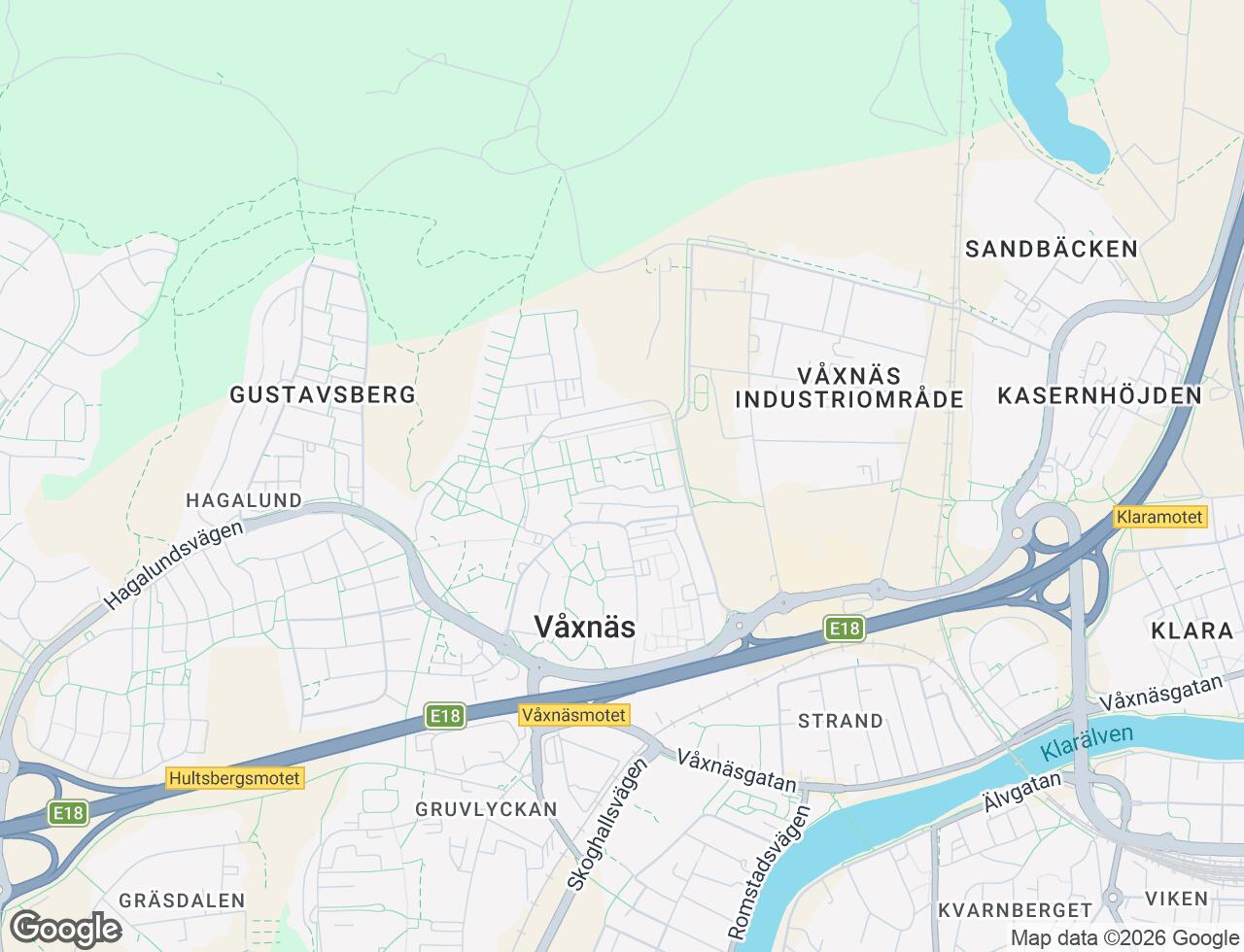 Karta över Karmgatan 25 i 47 Karlstad