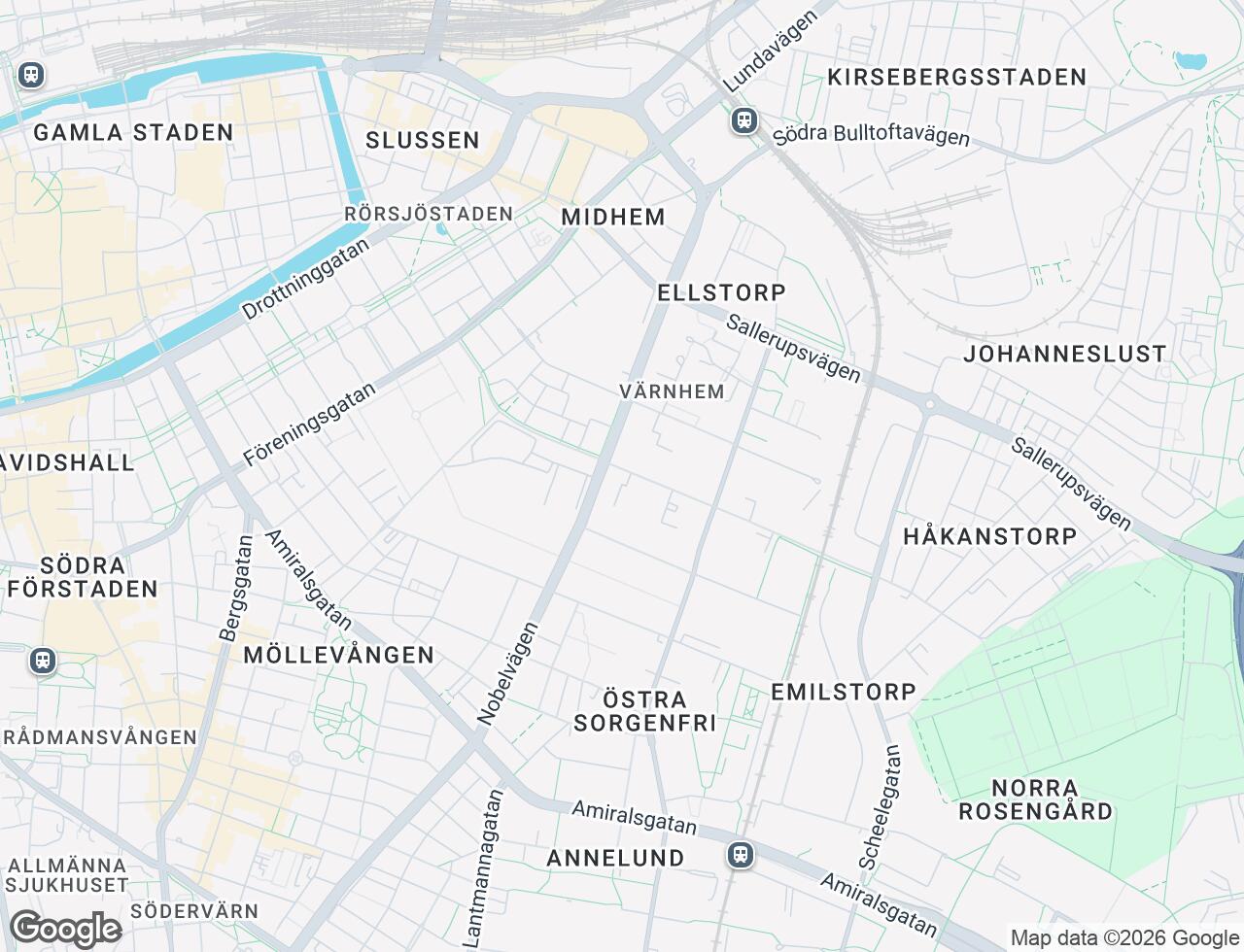 Karta över Industrigatan 9G i 53 Malmö