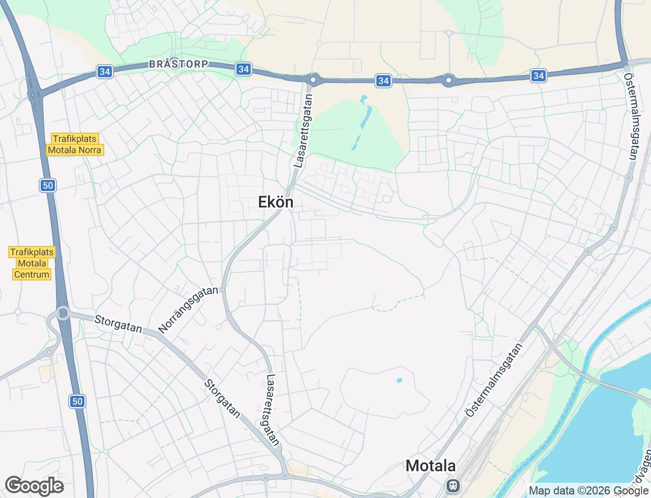 Karta över Kråkrisvägen 26A i 55 Motala