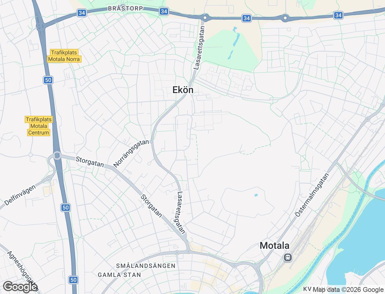 Karta över Kråkrisvägen 6 i 55 Motala