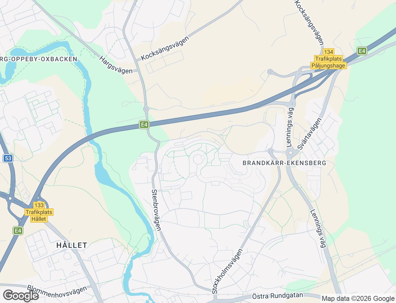 Karta över Mariebergsvägen 21 i 66 Nyköping