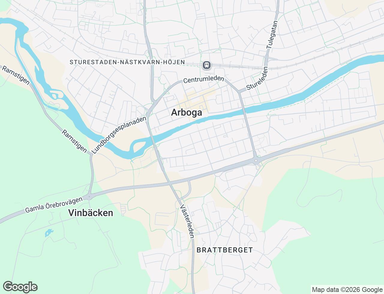 Karta över Österled 26A i 45 Arboga