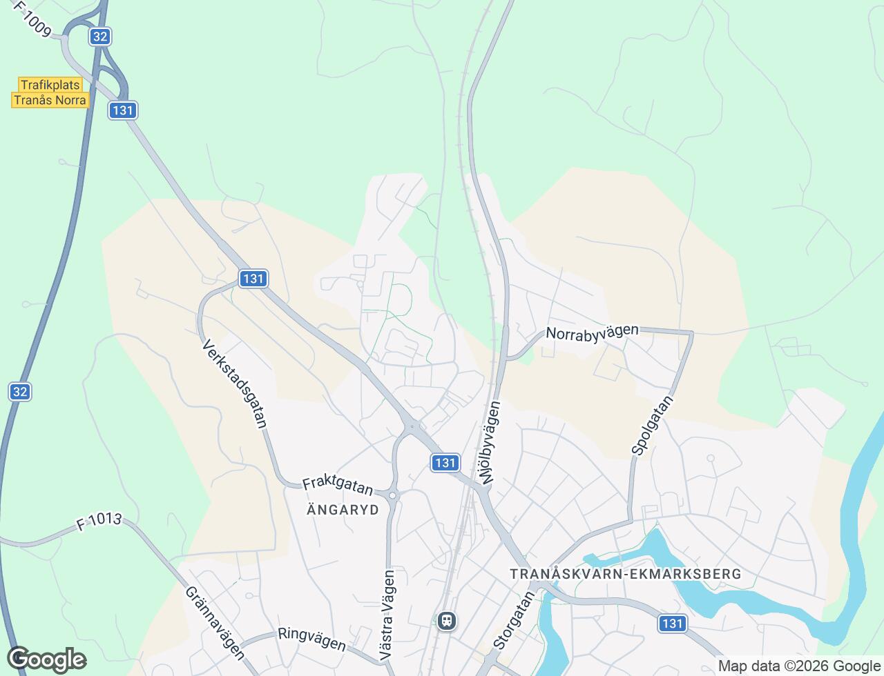 Karta över Beckhemsvägen 2D i 42 Tranås